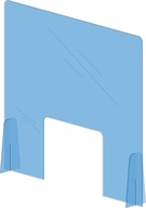 Kryt z plexiskla, polykarbonát, ochranné sklo, 70x65cm