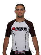 Koral Rash Guard S / S Pro Competition Brown Belt S