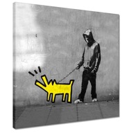 Obrázky 40x40 Žltý pes Banksy LOL