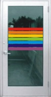 Pásiky 6 cm lepiaca fólia LGBT dúhové nálepky