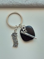 HUDOBNÁ FLAUTA KEYRING NOTE EBENY HUDOBNÝ DARČEK HUDOBNÁ FLAUTA KEYRING NOTE EBENY HUDOBNÝ DARČEK