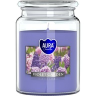 VEĽKÁ vonná sviečka v tégliku PURPLE GARDEN VEĽKÁ vonná sviečka v tégliku PURPLE GARDEN