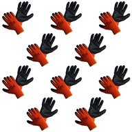 10x Zimné pracovné rukavice R.10 Zateplené 10 párov