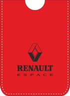 Červené kožené puzdro na karty RENAULT ESPACE Červené kožené puzdro na karty RENAULT ESPACE
