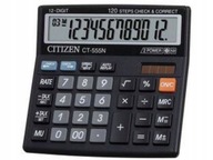 Kalkulačka 130x129x34mm CITIZEN Pro CT555N čierna solárna + batéria LR1130 Kalkulačka 130x129x34mm CITIZEN Pro CT555N čierna solárna + batéria LR1130