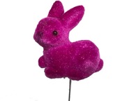 Zajačik ružový fuchsiový pique zajac ruže do čelenky