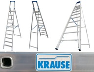 Krause skladový rebrík pre domácnosť (9 schodov + plošina)