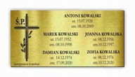 Náhrobná doska na hromadný hrob HRUBÝ 50x25 cm Náhrobná doska na hromadný hrob HRUBÝ 50x25 cm