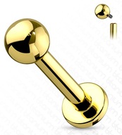 TITANIUM LABRETTE, TITANIUM G23 1,2/8/3 mm ZLAT. TITANIUM LABRETTE, TITANIUM G23 1,2/8/3 mm ZLAT.