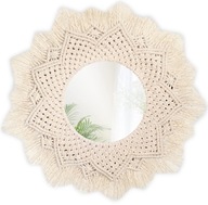 VEĽKÉ NÁstenné BOHO ZÁSADNÉ ZRKADLO, NATURAL XXL VEĽKÉ NÁstenné BOHO ZÁSADNÉ ZRKADLO, NATURAL XXL