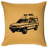 Vankúš AMBULANCE 50x50 darček Vankúš AMBULANCE 50x50 darček
