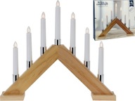 Adventný svietnik 7 sviečok 40x36x6 cm - NATURAL