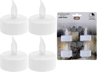 T-Light Tealight LED sviečky s ČASOVAČOM - 4 ks T-Light Tealight LED sviečky s ČASOVAČOM - 4 ks