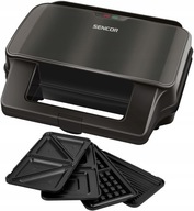 Hriankovač na sendviče, panini toasty, vafle Sencor 4v1 900 W čierny Hriankovač na sendviče, panini toasty, vafle Sencor 4v1 900 W čierny