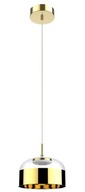 SKLENENÁ ZÁVISNÁ LAMPA ZLATÝ LED LUSTER NAD STOL SKLENENÁ ZÁVISNÁ LAMPA ZLATÝ LED LUSTER NAD STOL