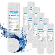 Vodný filter Wessper string filtrácia 10" predbežná 5 mikrónov PP5 10 kusov Vodný filter Wessper string filtrácia 10" predbežná 5 mikrónov PP5 10 kusov
