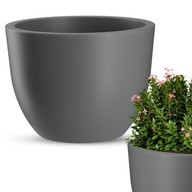 KVETINÁČ KADAX ZÁHRADNÝ ČREVÍN 30cm MATNÁ ŠEDÁ KVETINÁČ KADAX ZÁHRADNÝ ČREVÍN 30cm MATNÁ ŠEDÁ