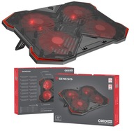 Chladiaci stojan na notebook so 4 veľkými ventilátormi GENESIS OXID 260 Chladiaci stojan na notebook so 4 veľkými ventilátormi GENESIS OXID 260