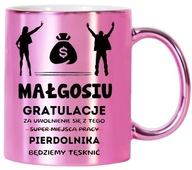 RUŽOVÝ METALICKÝ HRNČEK, DARČEK NA Zbohom PRE PRIATEĽOVU Z PRÁCE S MENOM # RUŽOVÝ METALICKÝ HRNČEK, DARČEK NA Zbohom PRE PRIATEĽOVU Z PRÁCE S MENOM #