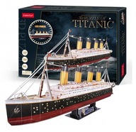 3D PUZZLE Loď TITANIC LED 246 kusov DANTE BLOCKS