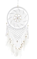 Macrame lapač snov boho dekorácia s pierkami 90 cm Macrame lapač snov boho dekorácia s pierkami 90 cm
