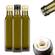 10x MARASCA fľaše 250ml s olivovým olejom DÁVKOVAČ