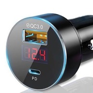 NABÍJAČKA DO AUTO USB QC 3.0 + USB-C PD 18W NABÍJAČKA DO AUTO USB QC 3.0 + USB-C PD 18W