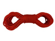 Pletené lano 5 mm Polypropylénové jadro 25 m červené