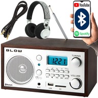 Analógové rádio BLOW BT USB SD AUX FM + slúchadlá