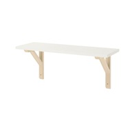 IKEA BURHULT /SANDSHULT Polica biela/osika 59x20 cm IKEA BURHULT /SANDSHULT Polica biela/osika 59x20 cm