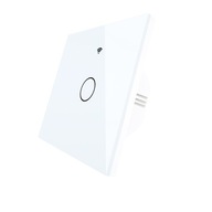 Dotykové sklo LED LIGHT SWITCH Single White WiFi Tuya SMART Dotykové sklo LED LIGHT SWITCH Single White WiFi Tuya SMART