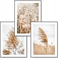 BOHO sada 3 obrazov 59,4x42 NATURE BEIGE plagát #12