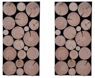 Dekoračný panel 76x38x3 Plátky borovice 2 ks