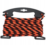 Polypropylénové lano 6mm oranžové/čierne 10m. Polypropylénové lano 6mm oranžové/čierne 10m.