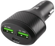 NATEC CONEY 60W 2xUSB USB-C autonabíjačka NATEC CONEY 60W 2xUSB USB-C autonabíjačka