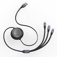 BASEUS KÁBEL 3V1 USB - MICRO BLESK USB-C 3,5A