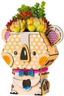 ROBOTIME Drevené 3D puzzle - Koala kvetináč