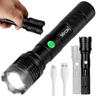 VÝKONNÁ LED TAKTICKÁ BATERKA, NABÍJACIA, VODEODOLNÁ XHP50 USB-C ZOOM VAYOX VÝKONNÁ LED TAKTICKÁ BATERKA, NABÍJACIA, VODEODOLNÁ XHP50 USB-C ZOOM VAYOX