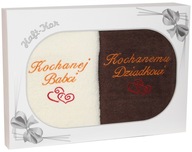 DARČEK PRE BABKU A DEDKA SADA DVOCH HRUBÝCH UTERÁKOV S VÝŠIVKOU DARČEK PRE BABKU A DEDKA SADA DVOCH HRUBÝCH UTERÁKOV S VÝŠIVKOU