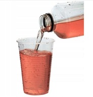 Plastové poháre, priehľadné, 200 ml, 3000 ks