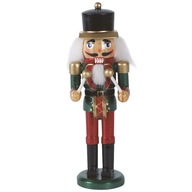 Luskáčik Bubeník Š: 15 cm, zelená / červená Luskáčik Bubeník Š: 15 cm, zelená / červená