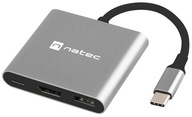 Hub dokovacia stanica Natec USB-C PD 60W USB3.0 HDMI