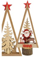 Drevená vianočná dekorácia figúrka vianočného stromčeka Vianočná dekorácia z dreva XMAS
