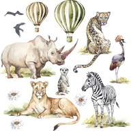 Samolepky na stenu Safari Animals pre deti Samolepky na stenu Safari Animals pre deti
