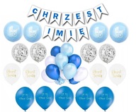 Sada balónikov na krstiny Banner Blue Sada balónikov na krstiny Banner Blue