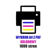 Tlač zo súboru A4. Tlač z farebného súboru PDF, A4. 1000 strán textu + malá fotografia