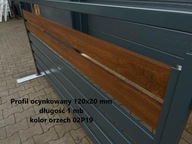 PROFIL 120X20mm drevený zinkový orech 1 bežný meter PROFIL 120X20mm drevený zinkový orech 1 bežný meter