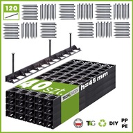 40x Záhradná obruba 45 BORDER 1 meter + 120 kotiev