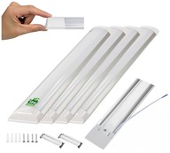 4x Prisadené LED svietidlo 18W 60cm žiarivkový panel 4x Prisadené LED svietidlo 18W 60cm žiarivkový panel
