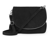 Kožená kabelka Vera Pelle Bisaccia Suede Black
